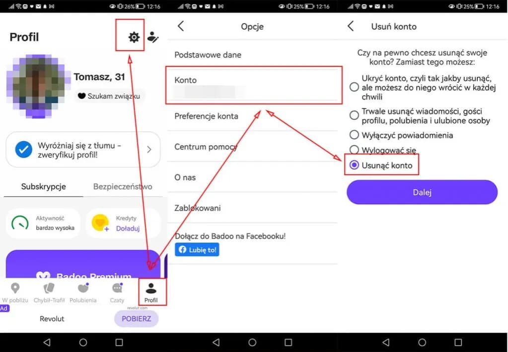 Jak usunąć konto na Badoo w aplikacji? Prosta instrukcja krok po kroku